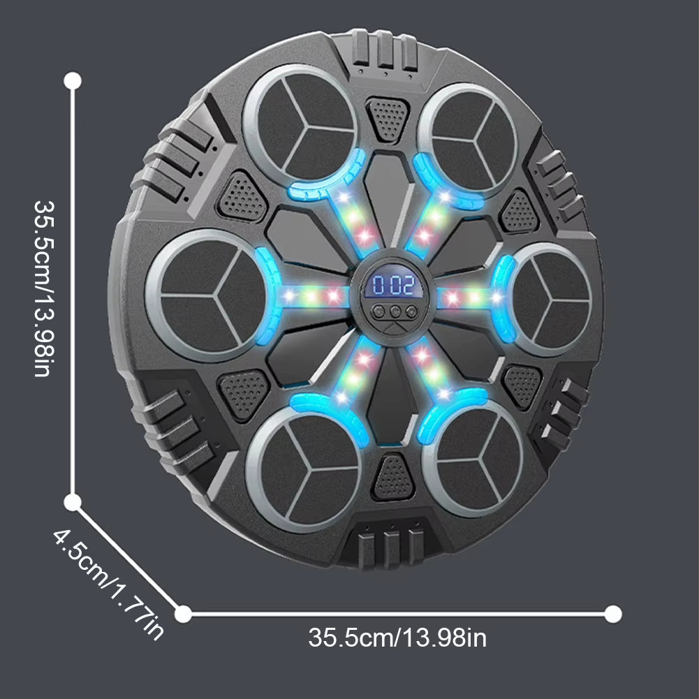 New Smart Music Boxing Machine Wall Mounted Fitness Punching Bag Bluetooth-Compatible Smart Boxing Training Machine for Home Gym