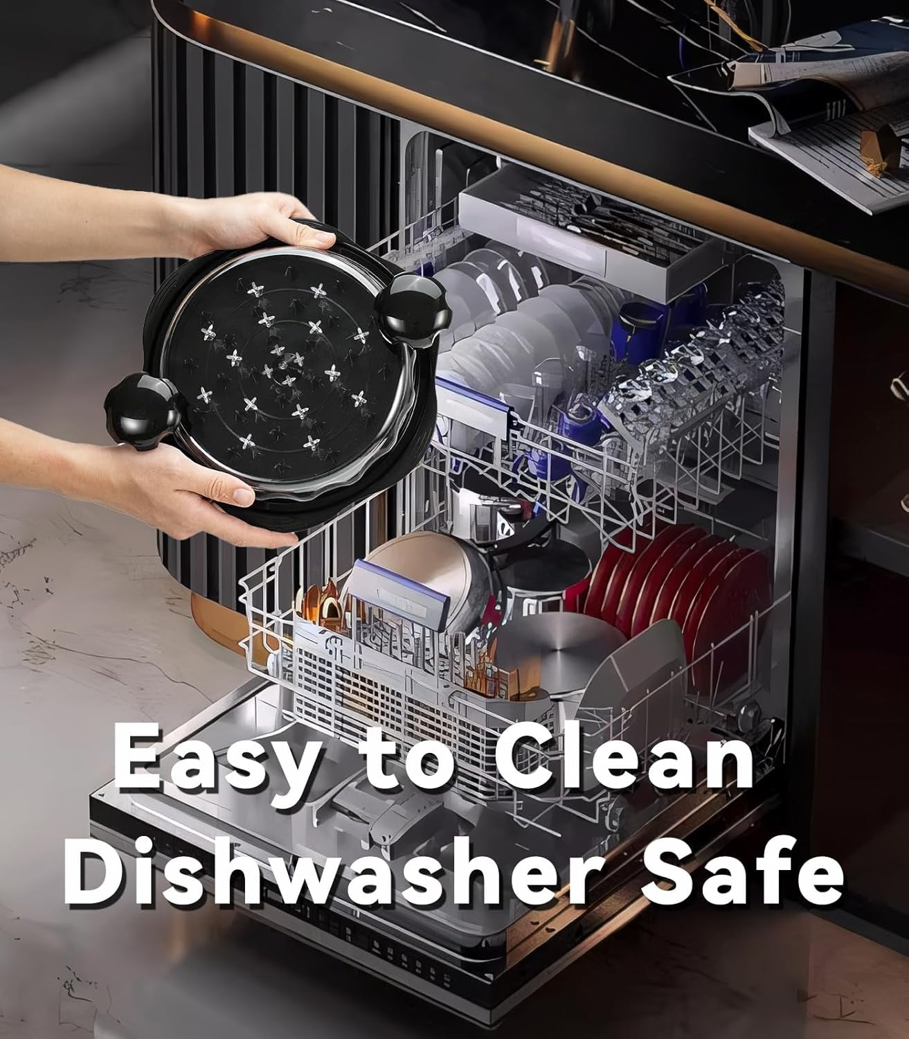 Chicken Shredder Tool Twist for Kitchen, Manual Chicken Breast Grinder Machine for Ground Food, Meat & Vegetables (Elegant Black)