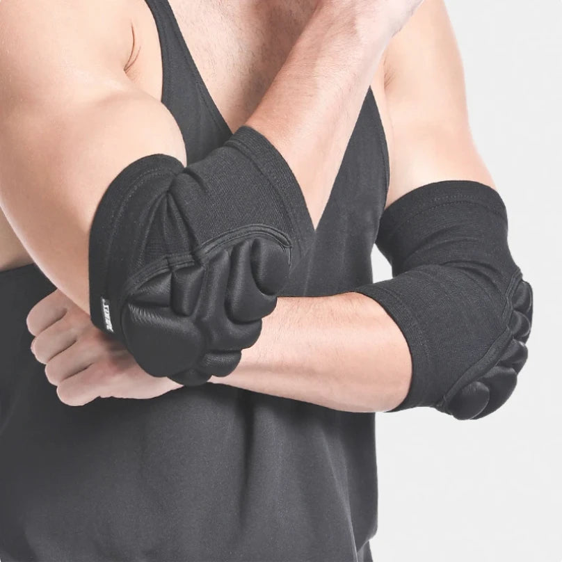 1Pair Elbow Pads Elbow Protector Volleyball Sponge Support Compression Elbow Braces for Basketball Tennis Football