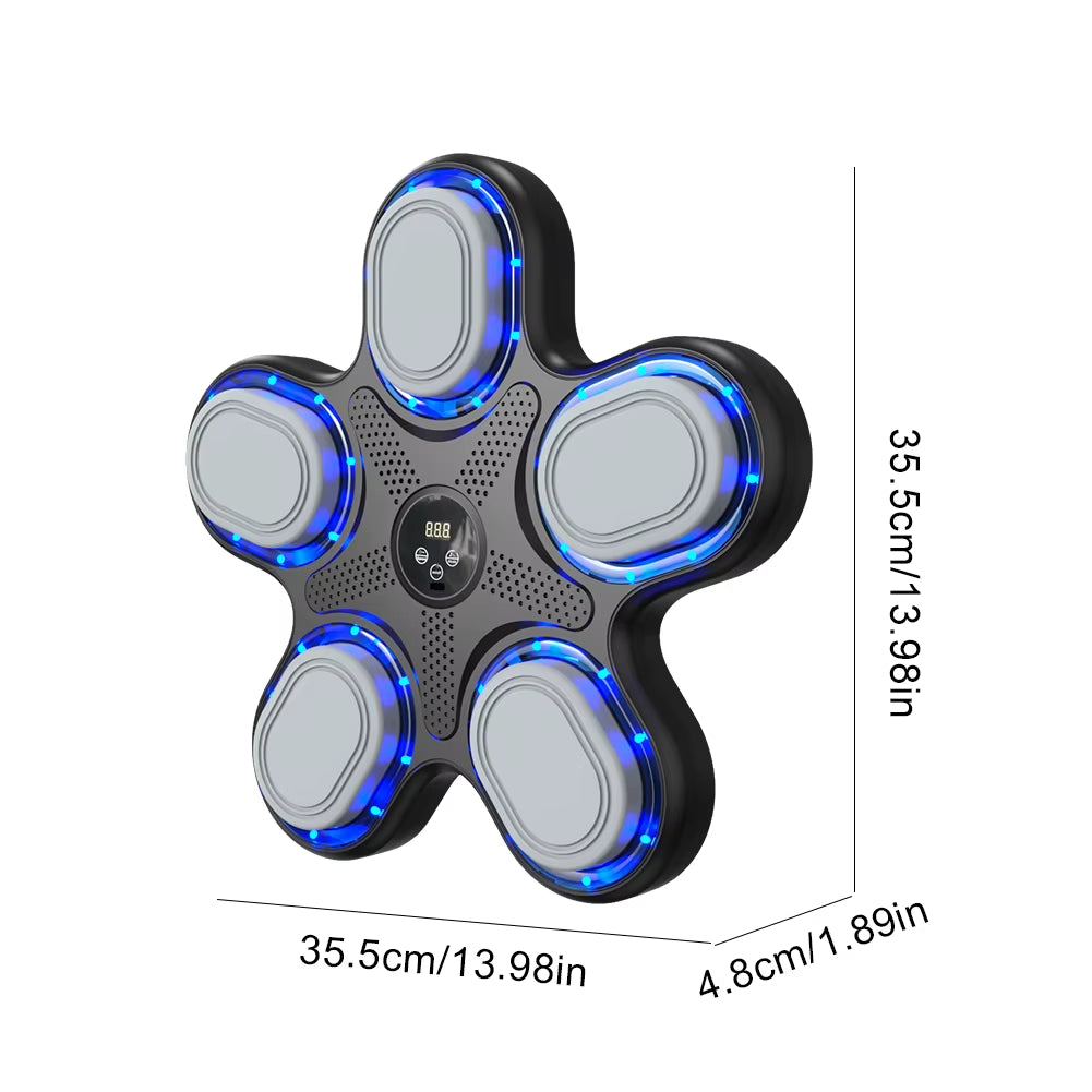 New Smart Music Boxing Machine Wall Mounted Fitness Punching Bag Bluetooth-Compatible Smart Boxing Training Machine for Home Gym