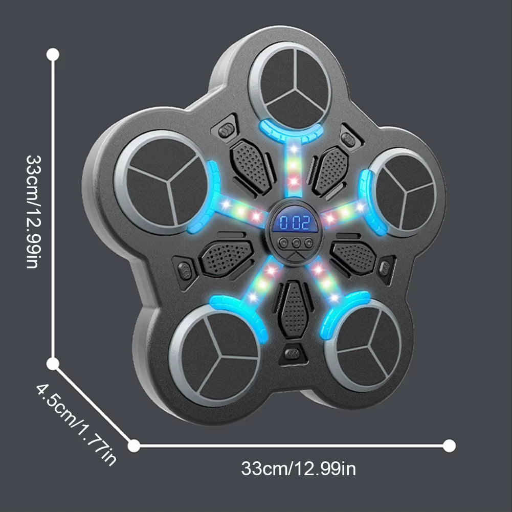 New Smart Music Boxing Machine Wall Mounted Fitness Punching Bag Bluetooth-Compatible Smart Boxing Training Machine for Home Gym