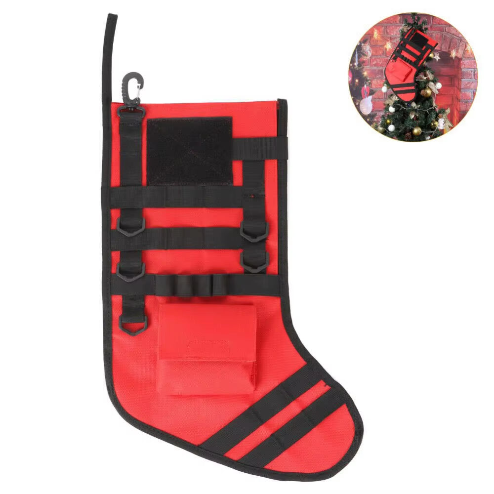 Tactical Stocking Perfect Mantel Decoration Decor for Military Gift Christmas Outdoor Hunting Storage Bag Xmas Gift