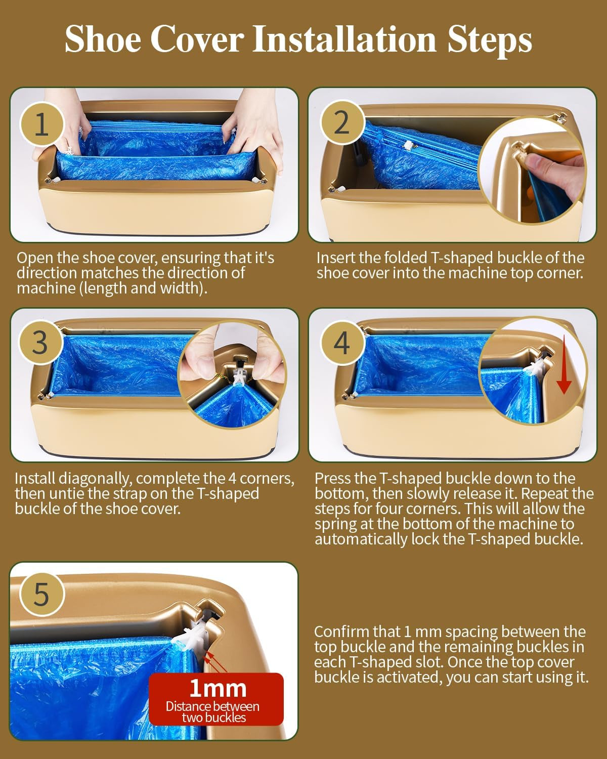 2025 Upgraded Automatic Shoe Cover Dispenser Machine with 200 Disposable Covers, Fits Most Shoe Sizes, Ideal for Home, Office, Hospital, Factory, and Laboratory Use