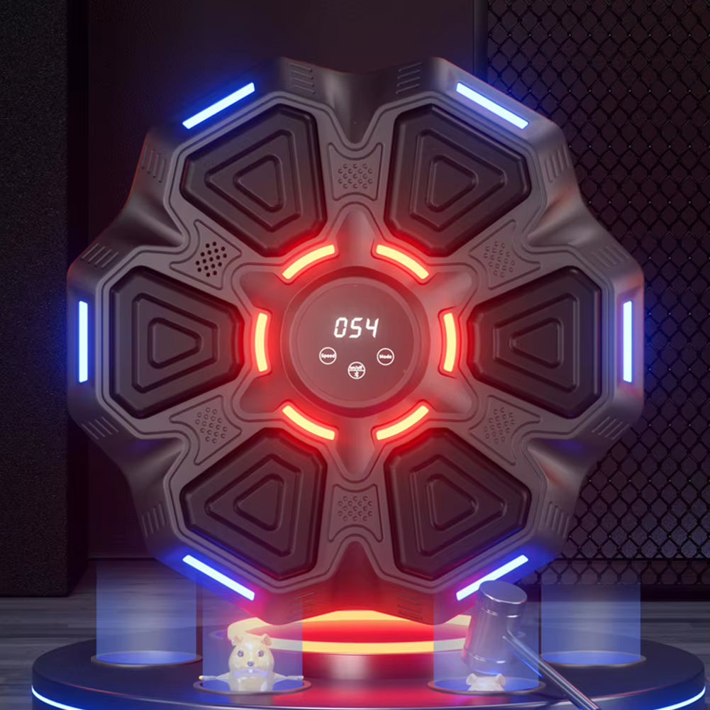 New Smart Music Boxing Machine Wall Mounted Fitness Punching Bag Bluetooth-Compatible Smart Boxing Training Machine for Home Gym