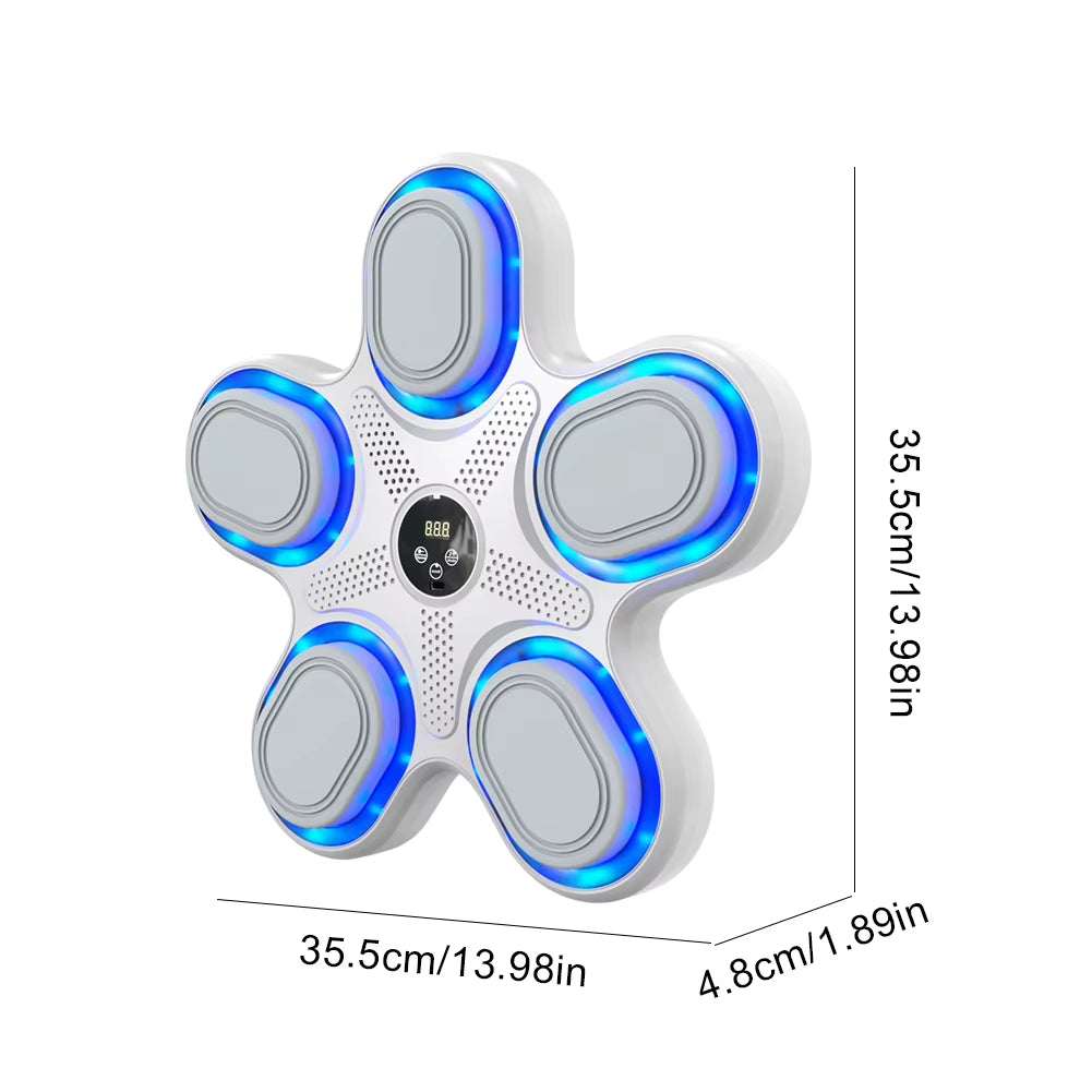 New Smart Music Boxing Machine Wall Mounted Fitness Punching Bag Bluetooth-Compatible Smart Boxing Training Machine for Home Gym