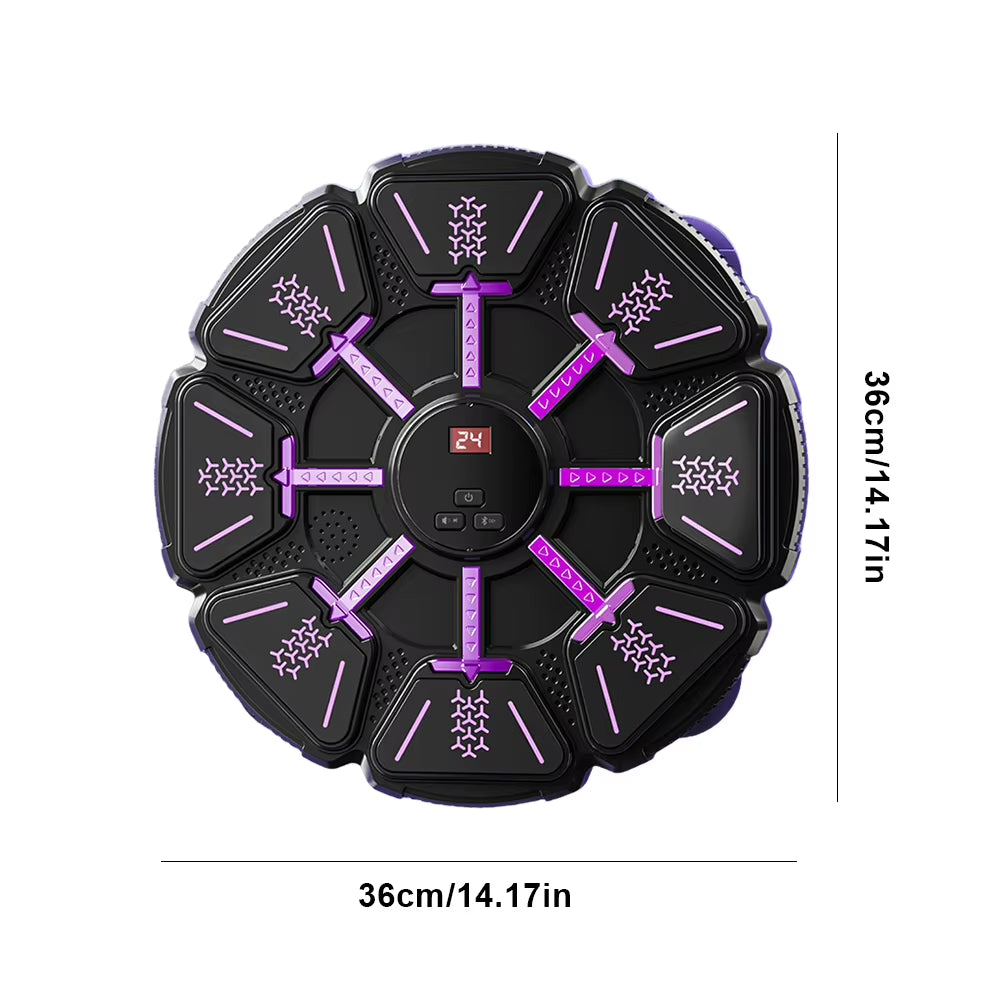 New Smart Music Boxing Machine Wall Mounted Fitness Punching Bag Bluetooth-Compatible Smart Boxing Training Machine for Home Gym