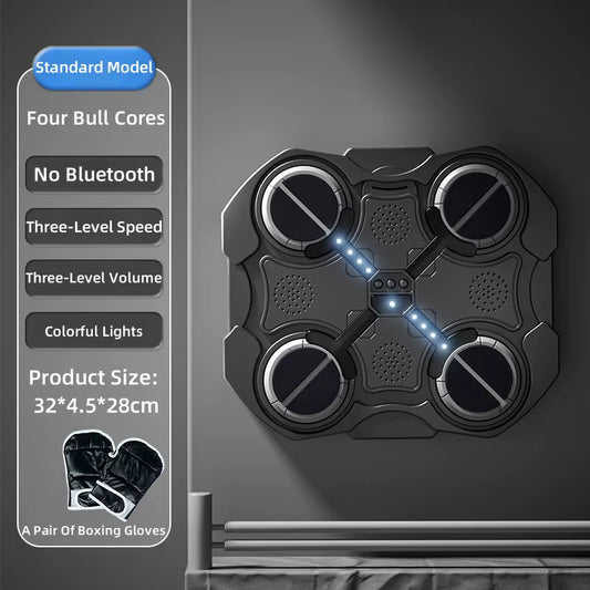Smart Boxing Machine,Home Music Wall Target Trainer with Gloves,Games Toys Children and Adults,Decompression with Bluetooth
