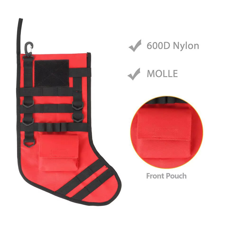 Tactical Stocking Perfect Mantel Decoration Decor for Military Gift Christmas Outdoor Hunting Storage Bag Xmas Gift