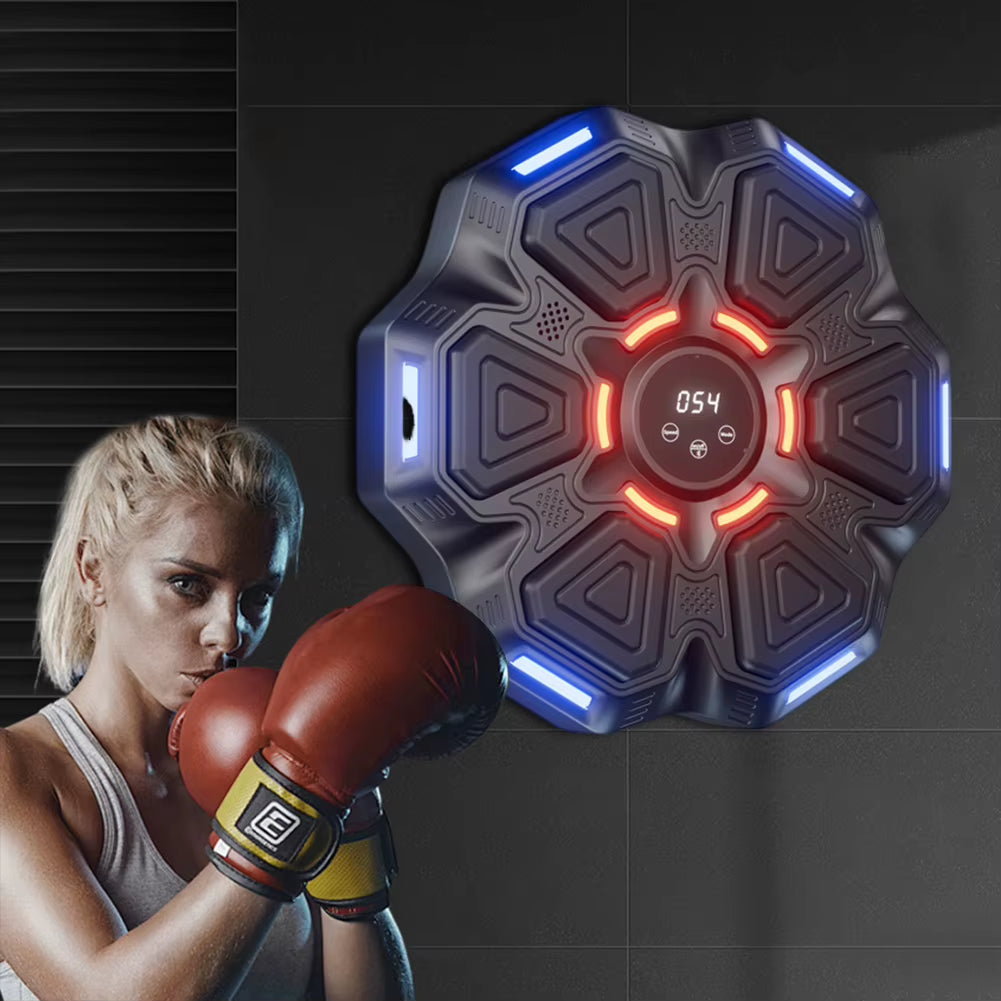 New Smart Music Boxing Machine Wall Mounted Fitness Punching Bag Bluetooth-Compatible Smart Boxing Training Machine for Home Gym
