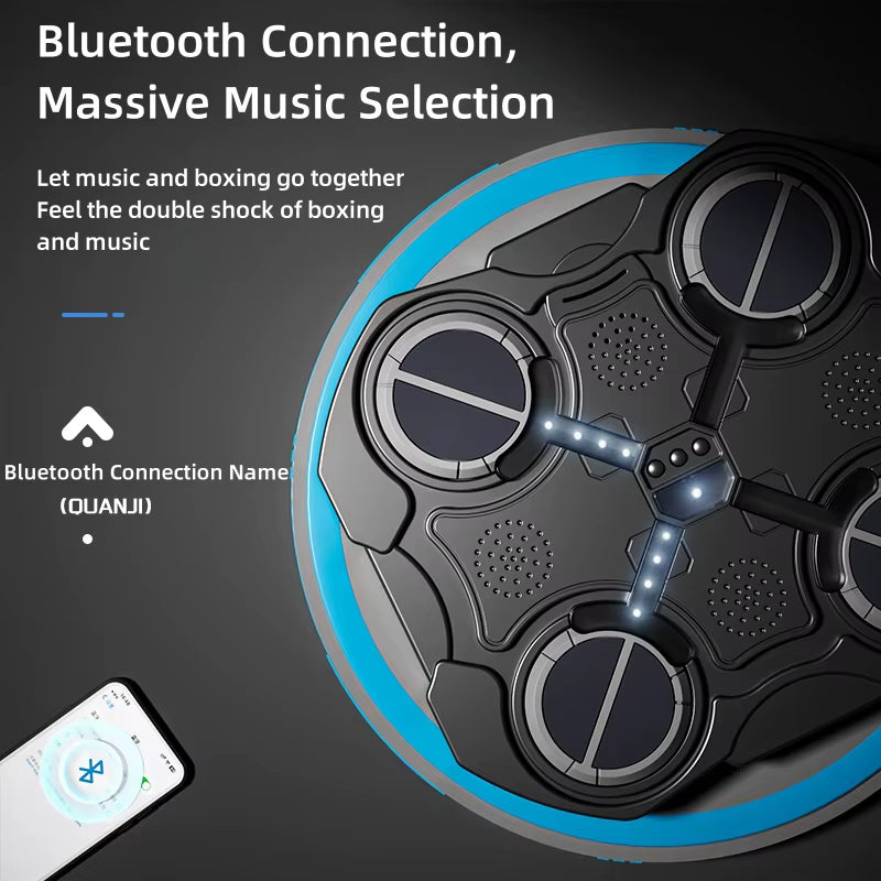 Smart Boxing Machine,Home Music Wall Target Trainer with Gloves,Games Toys Children and Adults,Decompression with Bluetooth