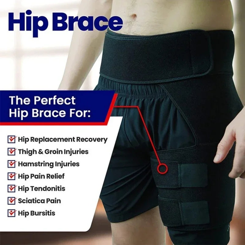 Sciatica Nerve Pain Relief Thigh Compression Brace for Hip Joints Arthritis Groin Wrap Brace Protector Belt Legwarmers New