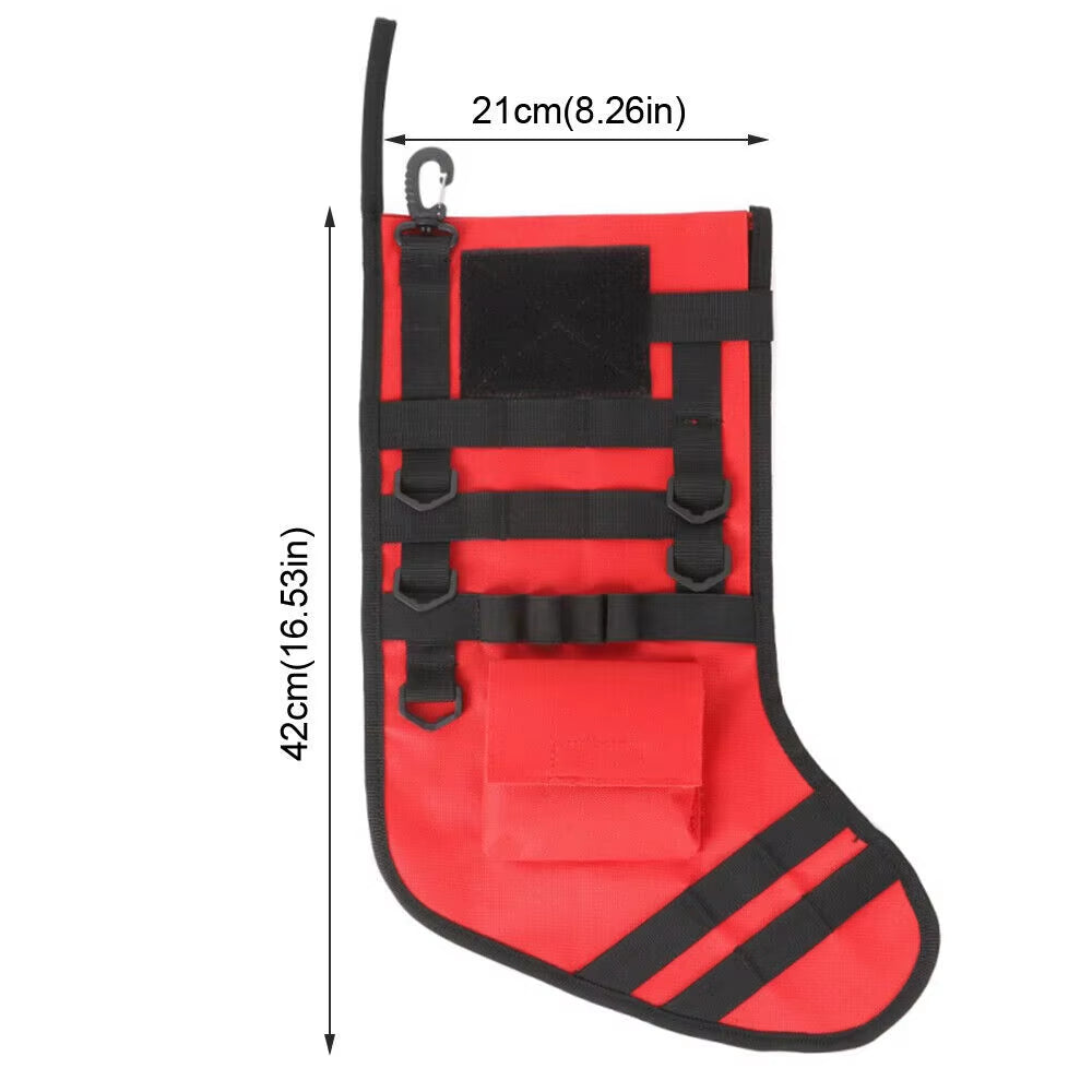 Tactical Stocking Perfect Mantel Decoration Decor for Military Gift Christmas Outdoor Hunting Storage Bag Xmas Gift