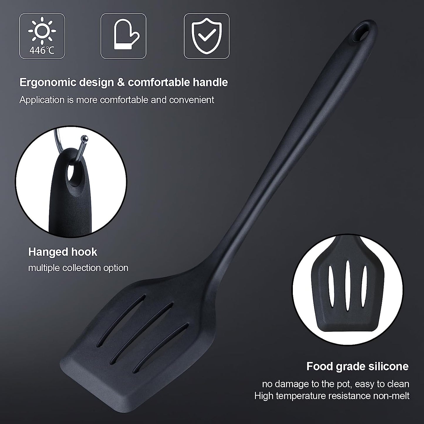 Kitchen Utensils Set,18-Piece Cooking Tools and Sharp Knives,Stainless Steel Holder and Cutting Board