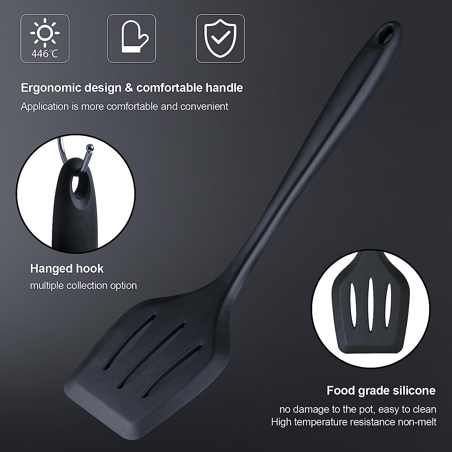 Kitchen Utensils Set,18-Piece Cooking Tools and Sharp Knives,Stainless Steel Holder and Cutting Board