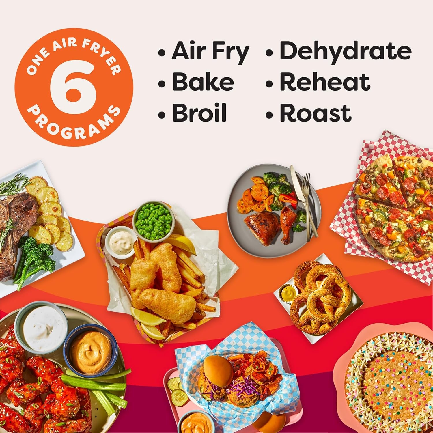 Vortex plus 4QT Air Fryer, Custom Program Options, 6-In-1 Functions Crisps, Broils, Roasts, Dehydrates, Bakes, Reheats, 100+ In-App Recipes, from the Makers of , Stainless Steel