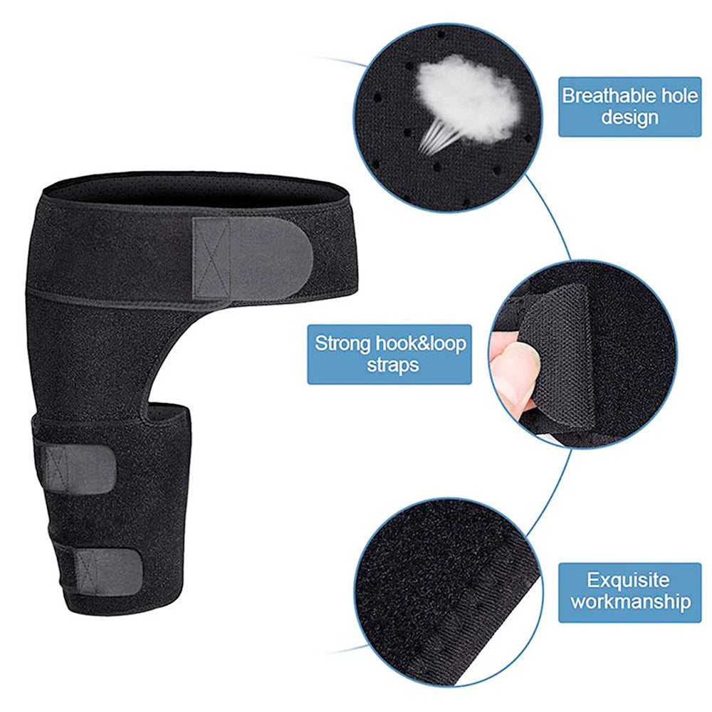 Sciatica Nerve Pain Relief Thigh Compression Brace for Hip Joints Arthritis Groin Wrap Brace Protector Belt Legwarmers New