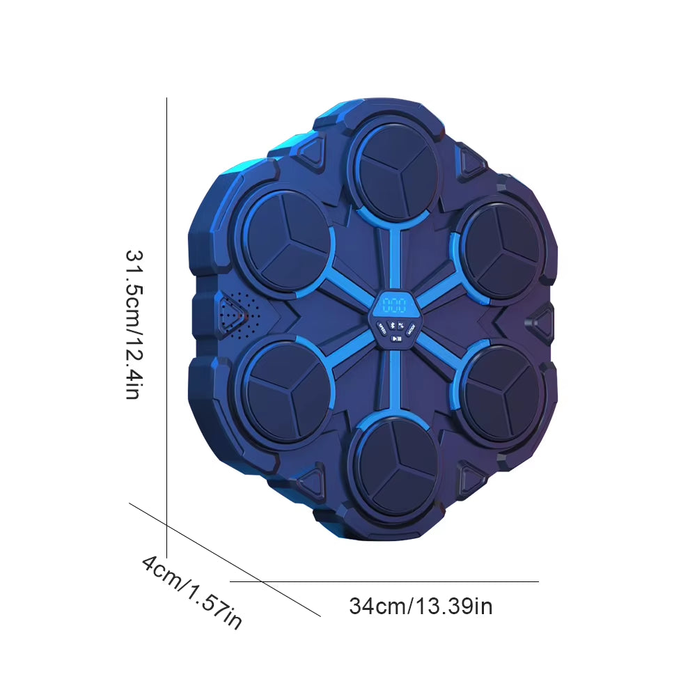 New Smart Music Boxing Machine Wall Mounted Fitness Punching Bag Bluetooth-Compatible Smart Boxing Training Machine for Home Gym