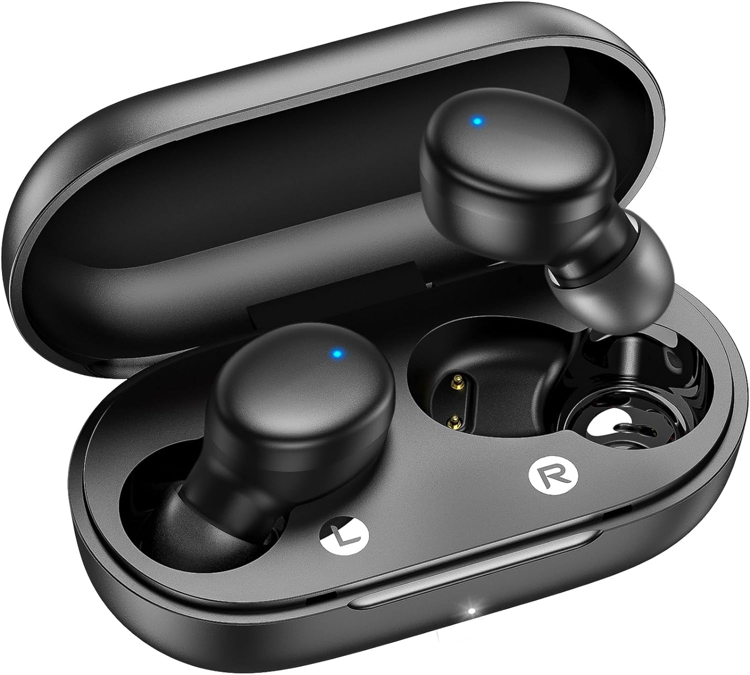 Wireless Earbuds Bluetooth 5.3 In-Ear Headphones with Deep Bass, Lightweight Design, Built-in Mic for Clear Calls, Sport and Workout Earphones